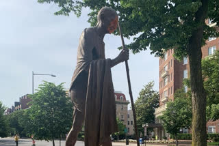 Indian Americans hold community vigil against vandalisation of Gandhi statue