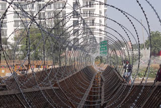 Delhi Police made strong security arrangements at Ghazipur border