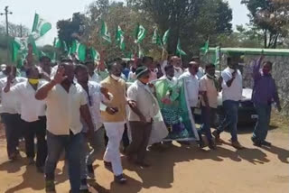 Coffee growers protest in Chikmagalur