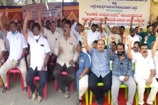 protests-in-haveri-bellary-for-online-liquor-sales