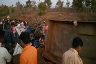 tractor overturn in jhalawar,  tractor overturn in rajasthan