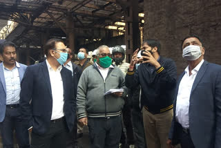MLA and officials inspect factories regarding pollution in giridih
