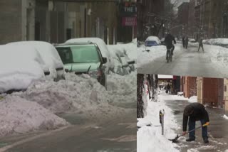 New York digs out from 16 inches of snow