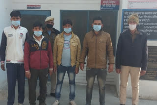 Four accused arrested illegally carrying animals in Rabupura of Gautam Budh Nagar