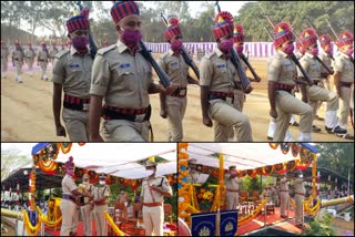 The prison watchers passing out parade in belgavi