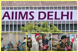 Thousands of army soldiers donated blood in Mega Blood Donation Camp in AIIMS