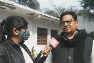 Senior Congress leader PL Punia in conversation with ETV Bharat