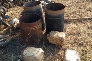 56 liter illicit liquor confiscated