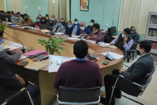 dm kaushal raj sharma held a meeting