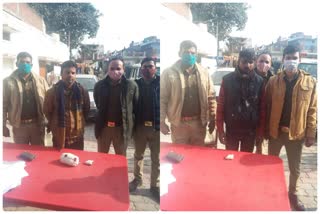 two smugglers arrested in bahraich