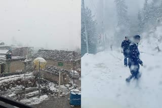 Snowfall in Kullu