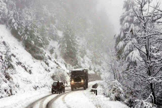 Snowfall at Mussoorie, Dhanaulti in Uttarakhand