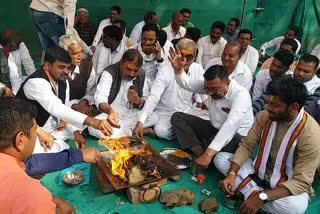 In Harda district, Congressmen organized Sadbuddhi Yagya.