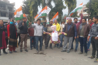 congress protest against inflation