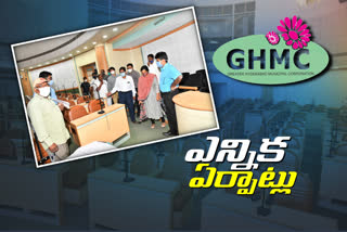 collector Swetha mahanthi inspected Ghmc Mayor Election Arrangements