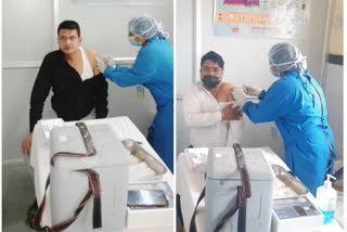 संभागीय आयुक्त कैलाश चंद मीणा, Second phase of covid vaccination