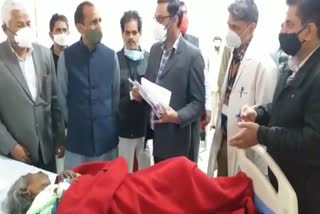 Bhajan Lal Jatav talked to injured, भजन लाल जाटव ने घायलों से कुशलक्षेम जाना