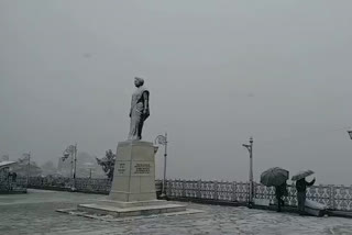 snowfall in hills queen shimla