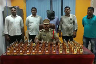 police take over alcohol at vetapalem