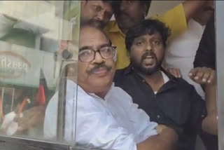 nanjil sampath with dmk men arrested in kovai