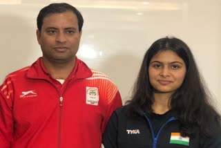 Shooters Sanjeev Rajput (left) and Manu Bhaker