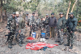 explosives hidden by Naxalites found in Banka