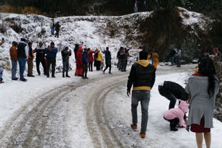 Snowfall in nainital