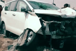 triple accident in rajkot-gondal national highway