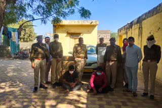 52 cartoon illegal country liquor recovered, राजस्थान आबकारी अधिनियम
