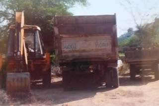 Udaipur's latest news,  Hindi news of Udaipur,  Illegal mining in Udaipur,  Illegal gravel mining,  Udaipur Gomti River area illegal gravel mining,