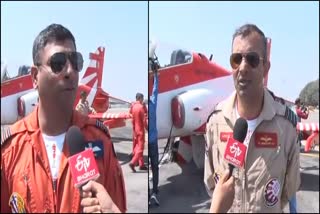 ETV Bharat Chit Chat with Sarang-Suryakiran Pilot'