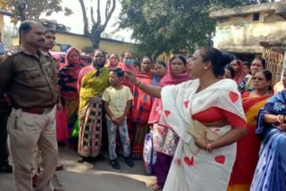 Uproar by villagers in health center in dhanbad