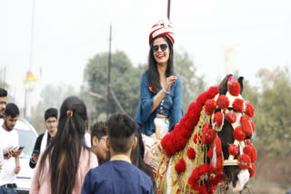 Deepa Valleja of wedding procession