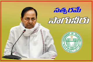 telangana cm kcr review on state Irrigation Budget
