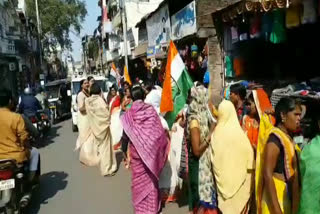 Congress takes out a rally against the budget in Jabalpur