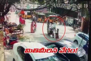 bike-accident-and-girl-in-critical-situation-at-sr-nagar-in-hyderabad