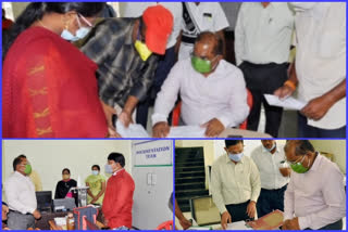 Collector inspected the election arrangements