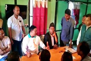 block development office visit by pramod bodo in jalah baksa etv bharat news