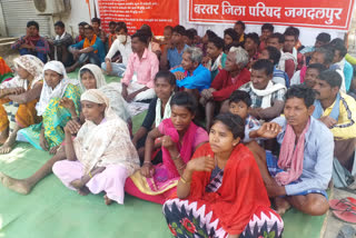 Tribals are on indefinite strike with 28 demands in jagdalpur