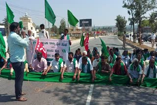 farmer protest at hassan