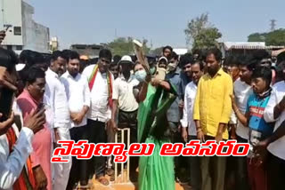 BJP National Vice President DK Aruna inaugurated the Prime Minister's Cup 2021 cricket tournament at achampet ntr stadium
