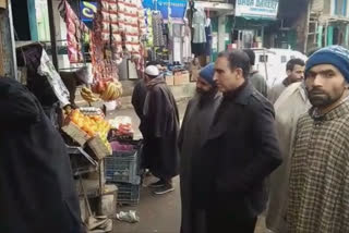 Market checking by Revenue Department in Khurram area of Anantnag