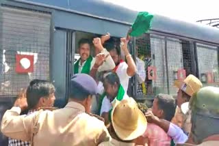 protesters detained in Koppal