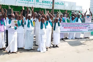 farmers protest in perambalur