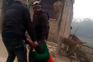 Man beats Woman in motihari video viral