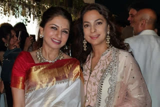 Juhi Chawla, Bhagyashree share BFF moments