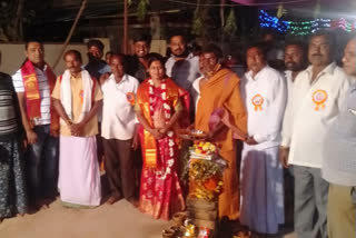 mla haripriya participated in Muthialamma thalli  Statue Re-Dedication Ceremony