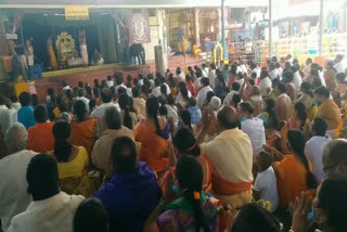 Increased crowd of devotees in the presence of Badhradri