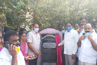 mla vinay bhaskar and  ministre yerrabelly Several development works were started in  warangal district