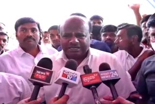 hd kumarswamy reaction in ramnagar